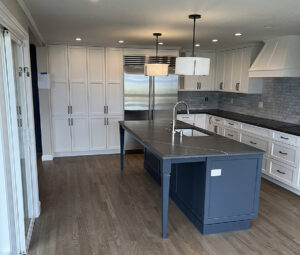 Custom kitchen remodel in Edmonds, WA, seen from the dining area